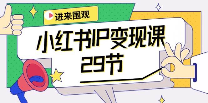 小红书IP变现课：开店/定位/IP变现/直播带货/爆款打造/涨价秘诀/等等/29节-舒阳传媒网