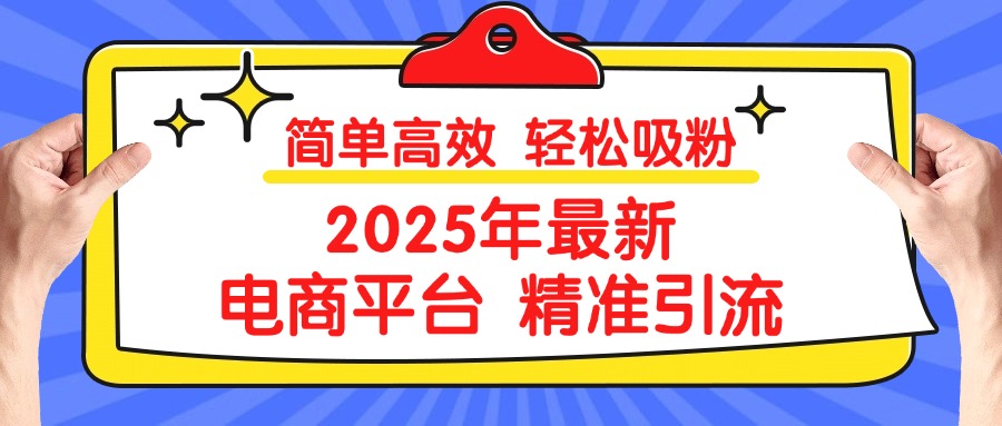 2025年最新电商平台精准引流 简单高效 轻松吸粉-舒阳传媒网