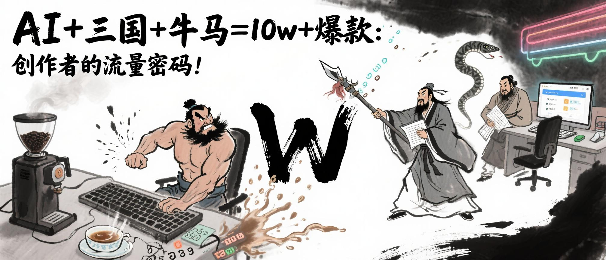 AI+三国+牛马=10w+爆款：创作者的流量密码！-舒阳传媒网