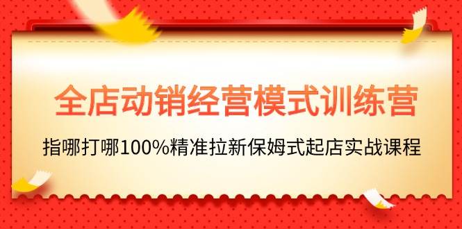 全店动销-经营模式训练营，指哪打哪100%精准拉新保姆式起店实战课程-舒阳传媒网