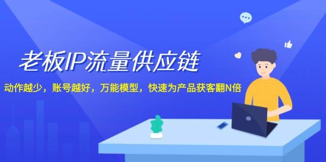 老板 IP流量 供应链，动作越少，账号越好，万能模型，快速为产品获客翻N倍-舒阳传媒网